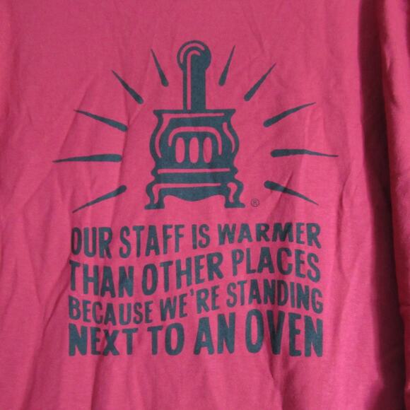 Potbelly T Shirt Mens Size 3XL Red Uniform Work Short Sleeve Tee - Picture 2 of 9